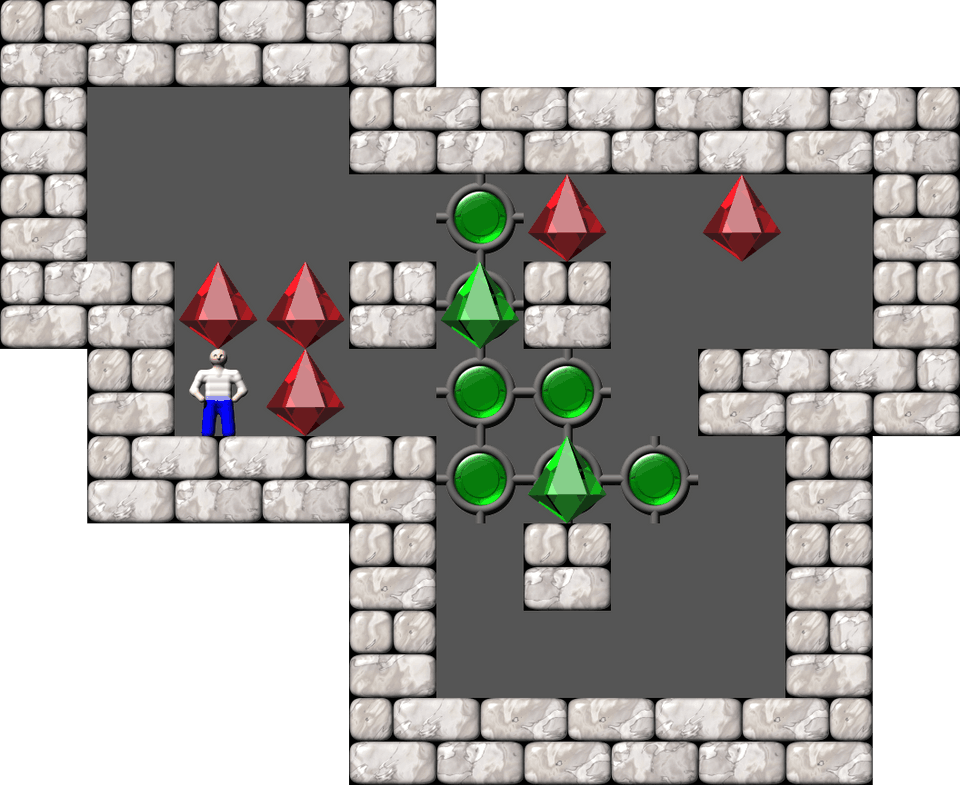 Sokoban Mass Remodel level 1638